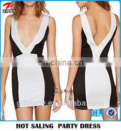 long sleeve fashion woman 3D printing dress