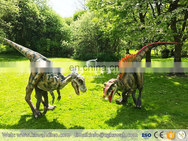 Amusement walking robotic Spinosaurus realistic dinosaur costume for sale