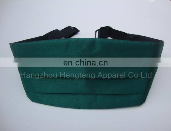 100% Polyester Cummerbund with Green Color