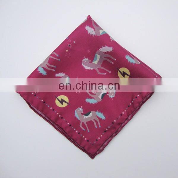 100% Silk Pocket Square High Quality Hand Rolled Hem
