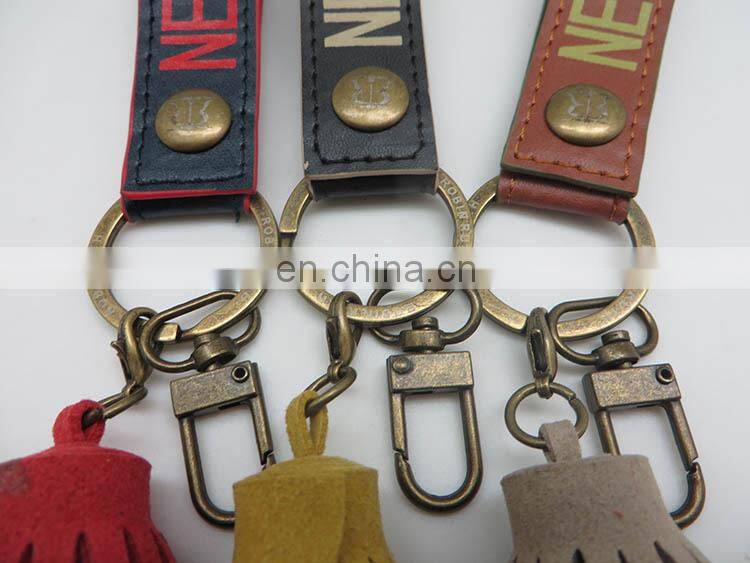 Various Kinds Personalized Design PU Leather Souvenir Keychain