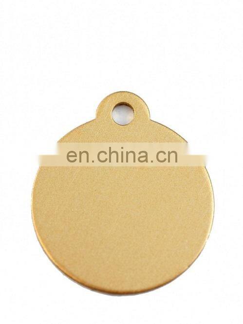 Round shaped metal blank dog tags