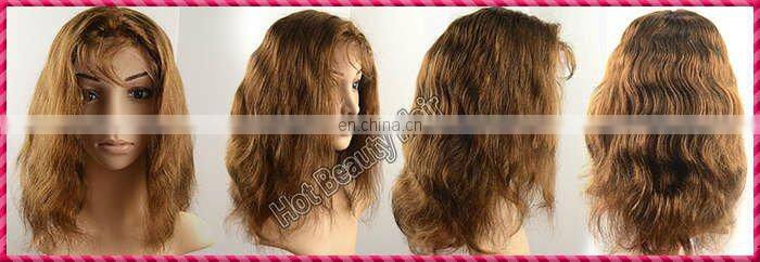 Hot Beauty 12"to32" Remy Indian Human Hair Front Lace Wigs For Black Women
