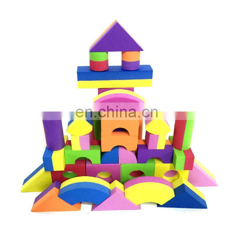 Educational Teaching Toy for Boys and Girls double color Building Blocks sets Soft EVA foam blocks for kids