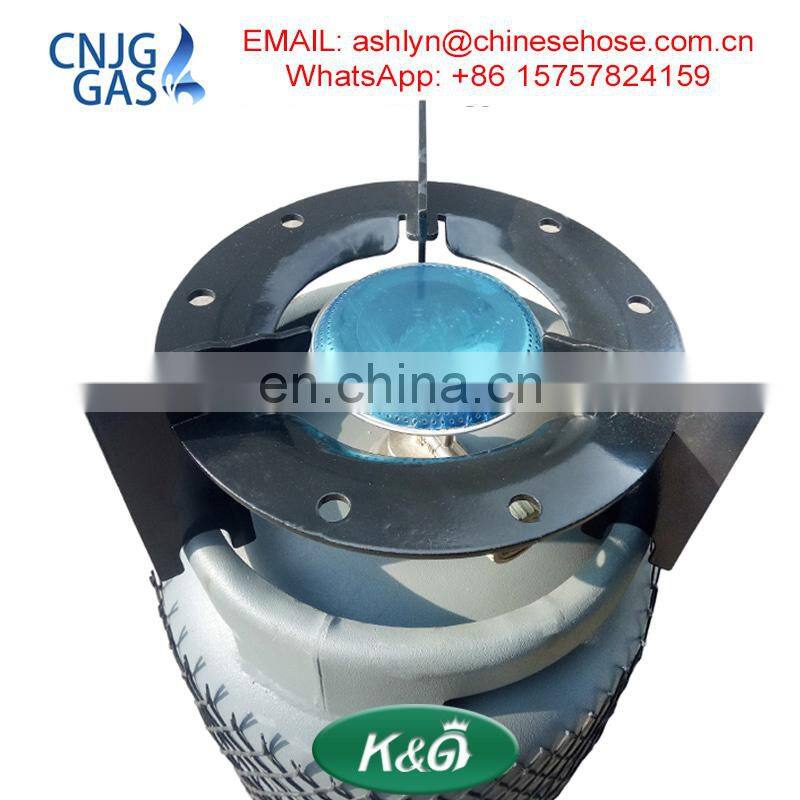 0.6kg cast iron pan support, LPG gas grill for 3kg&5kg gas cylinder