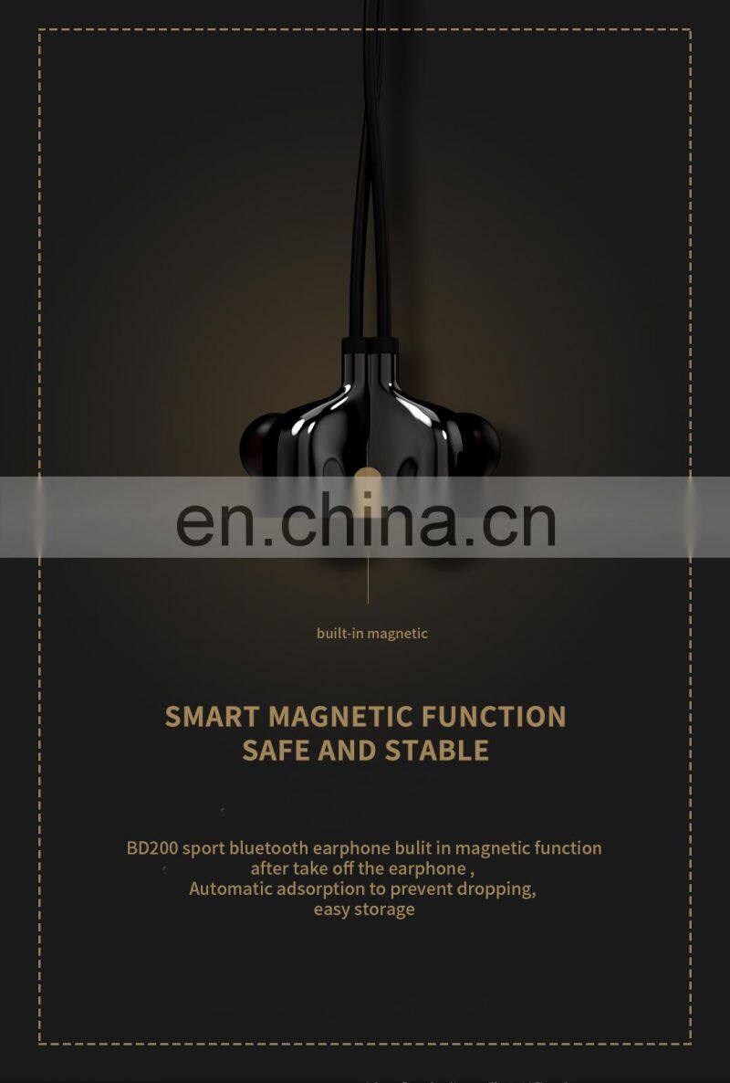 2019 Popular Amazon Mini Bluetooth In Ear Headphone Sport Wireless Headset with Magnetic Storage