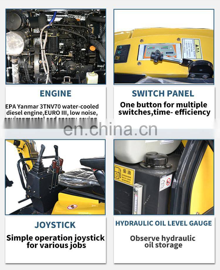 China 2019 new excavator mini excavator price list of construction equipment