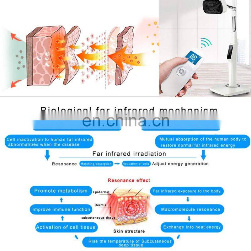 Leawell TDP Lamp for Pain Relief, Tdp Far Infrared Heat lamp Item 608B with Remote & Voice Prompt