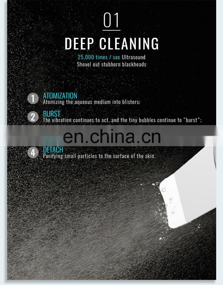 Home Use Beauty Ultrasonic Shovel Skin Instrument Skin Scrubber Ultrasonic For Sale