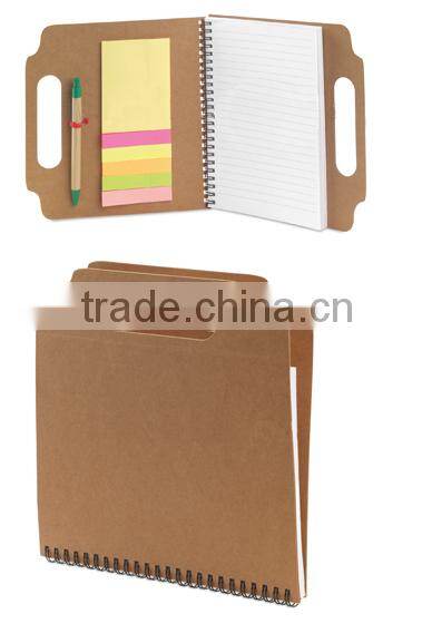 Wholesale office supplies paper cover notebook with sticky notes