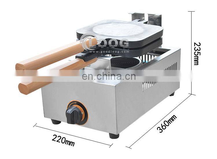 Hot Sale Commercial lolly waffle maker Gas Waffle Iron Waffle Cone Maker