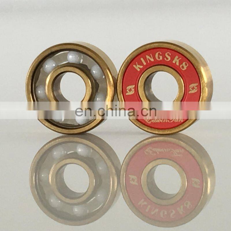 Kingsk8 Skateboard ZrO Ceramic Bearing 608 Hybrid Ceramic Ball Bearing ABEC 7 9 11 13 Bone Ceramic Wheel Bearing 608rs