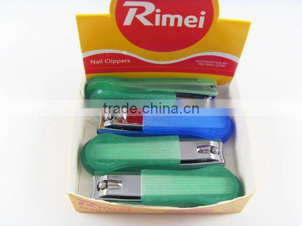 2014 new arrival stainless steel baby nail clipper plastic cover nail clipper