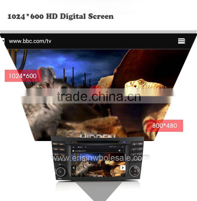 Erisin ES2501B 7" Mercedes E-Class Double Din Car Multimedia Navigation System