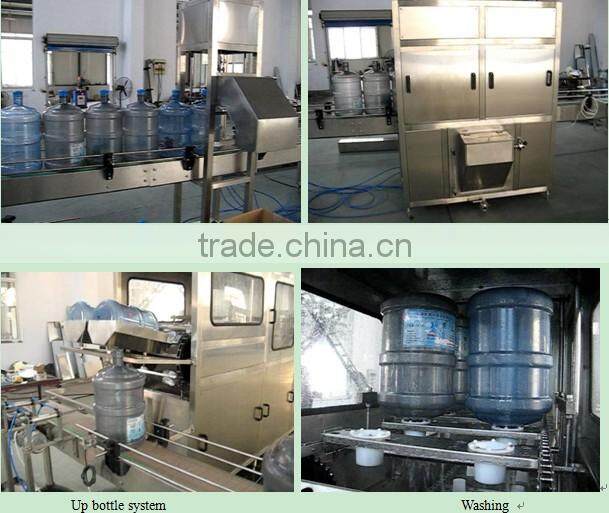 SUS 304 19l barreled pure water filling machine in hot sale