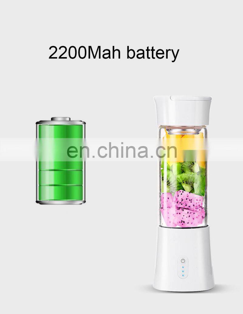 2020 The Most Popular 380ml Mixing Portable Usb Juicer Blender