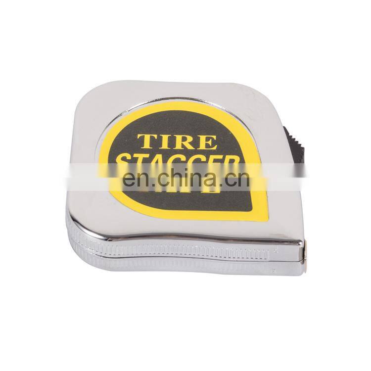 10 Feet Chrome Plated Tire Stagger Measure Tape