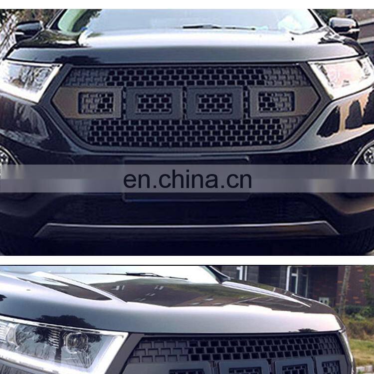 Modified Racing Grill For Edge 2015 2016 2017 Front Bumper Mesh Cover Grille Trims Bumper