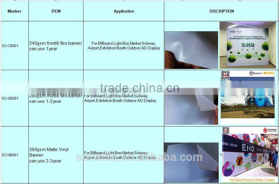 Custom hanging advertising flex banner printing service-D-0612