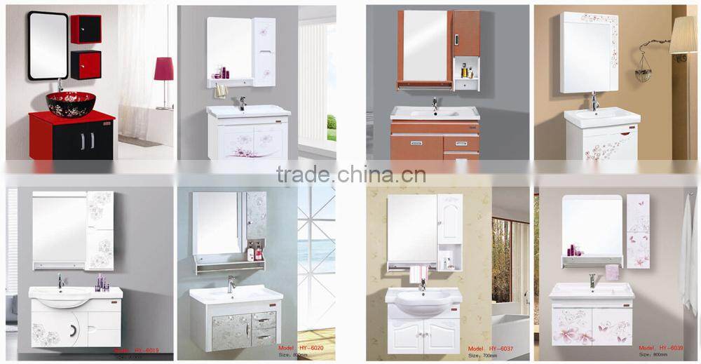 high glossy Bathroom Cabinet with Mirror