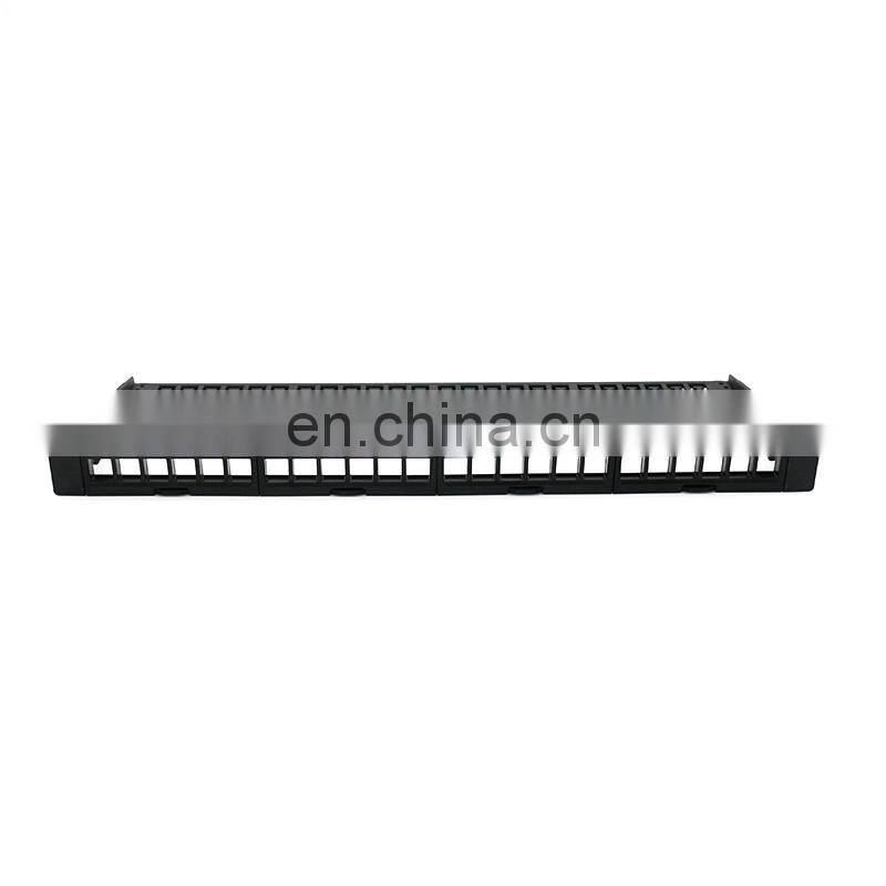 MT-4212 New product Detachable 1U 24port 19 Inch Blank Patch Panel With Cable Manger