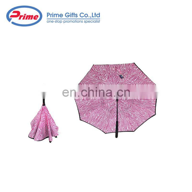 Automatic Double Layer Fabric Reverse Rain Umbrella for Car