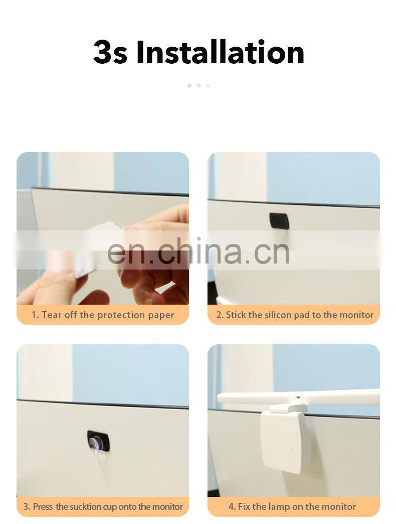 3 Color Temperature Stepless Dimming Screenbar light desk lamp computer laptop led USB screen Bar hanging light Lamp