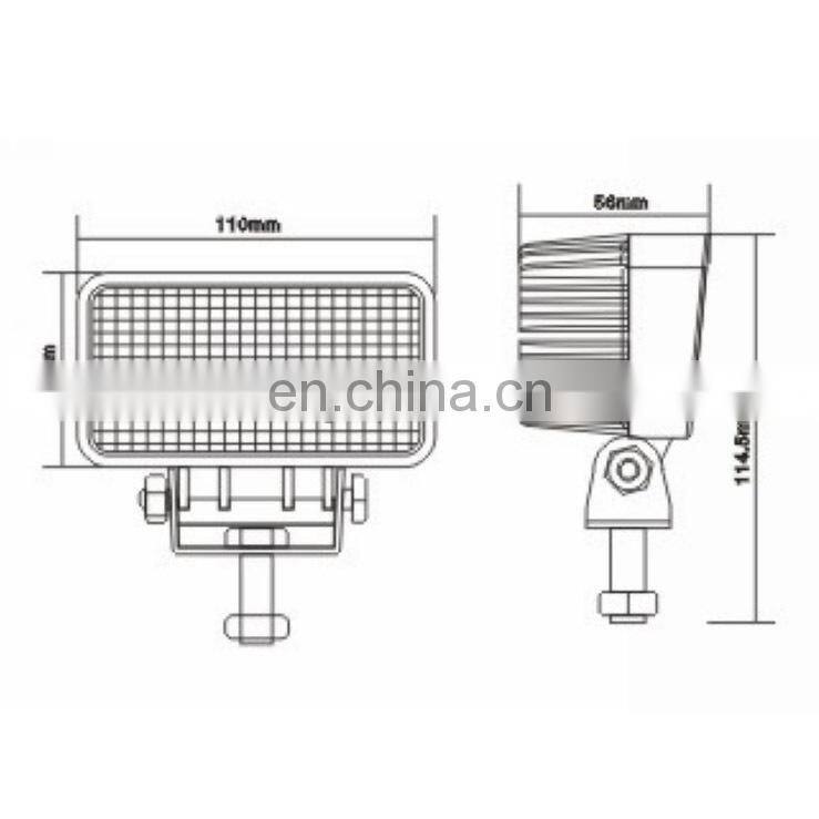 18w IP68 waterproof led work light led driving spot light LED819W