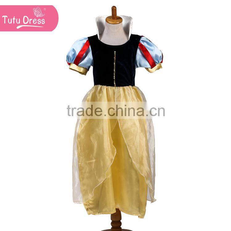High quality stain long snow white princess dress
