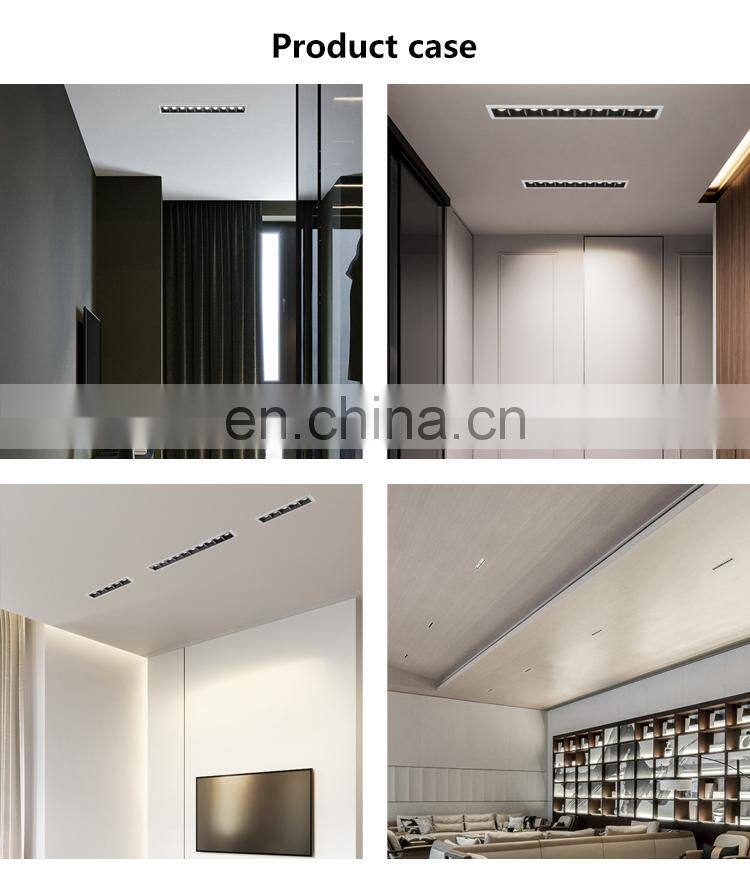 High Quality Commercial SMD Wall Washer Showroom Light Spot 20w Led recessed Linear Ceilings Downlight