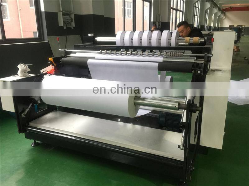 WDHC1600 Automatic PP Spunbond Meltblown Nonwoven Fabric Cloth Reel Slitting Cutting and Rewinding Machine