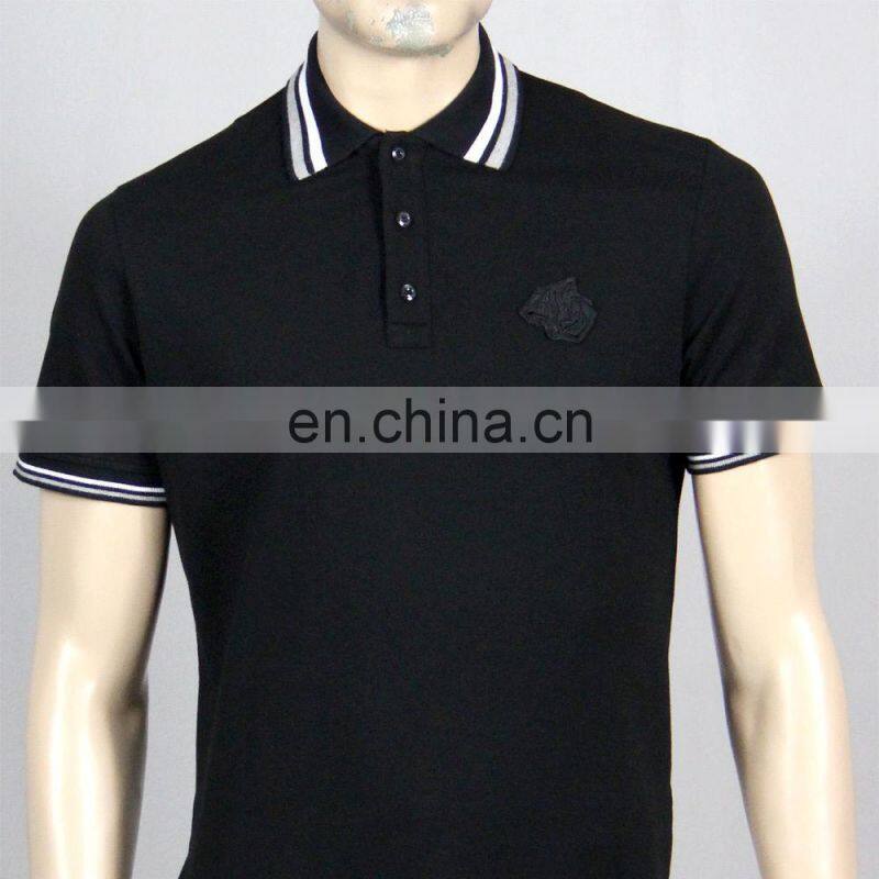 high quality latest design black polo shirt