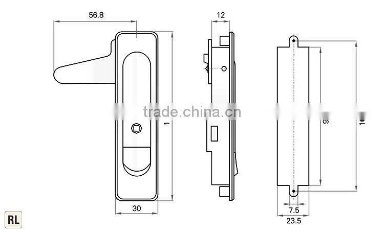 Push bottom plane lock rod control plane lock
