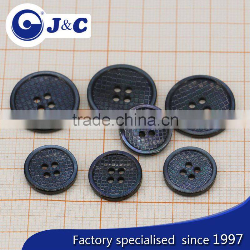 Manufacture black mother of pearl sea shell button