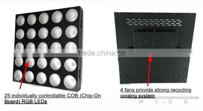 multi function individual control cree LED matarix wall indoor stage lighting stage blinder light