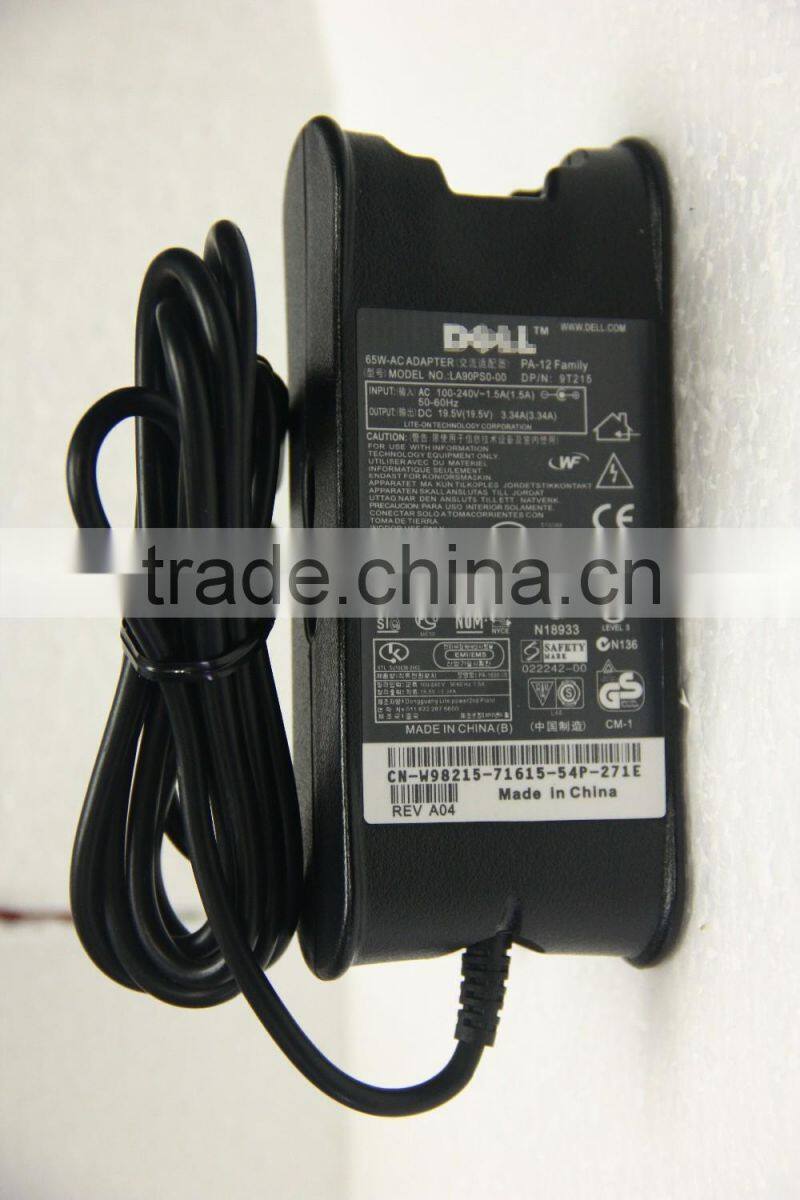 19.5V 3.34A 65W AC laptop power adapter charger for DELL Latitude D500 D510 D600 7.4mm * 5.0mm