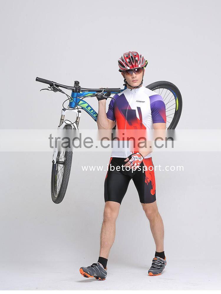 Wholesale custom made sublimation printed tights cycling wear