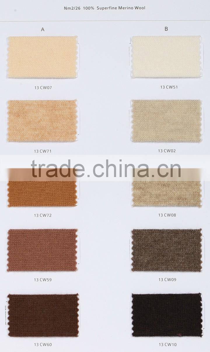 woolen 2/26nm 100% merino wool yarn, 80s tops mercerized