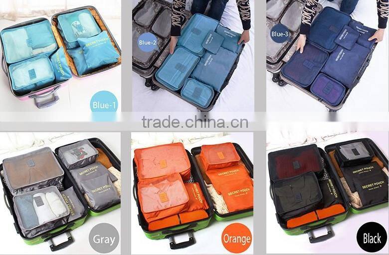 6PCS/Set High quality Mesh Bag Travel Bags Women