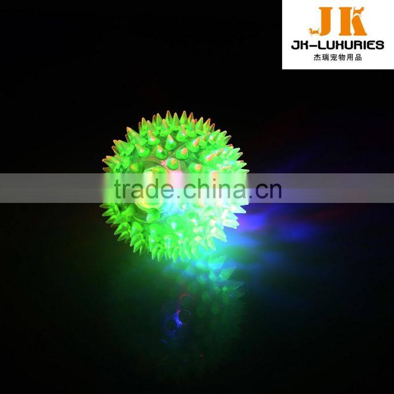 shining soft stab thorn ball led pet ball