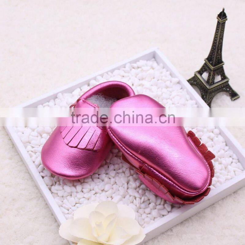 2015 Fashion lovely genuine leather baby shoes oem welcomed