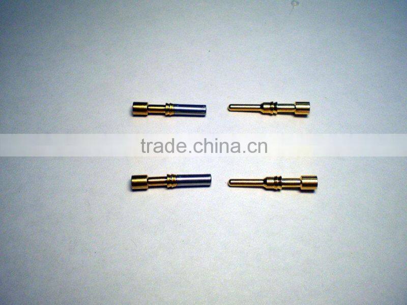 Electronic connector pin terminal