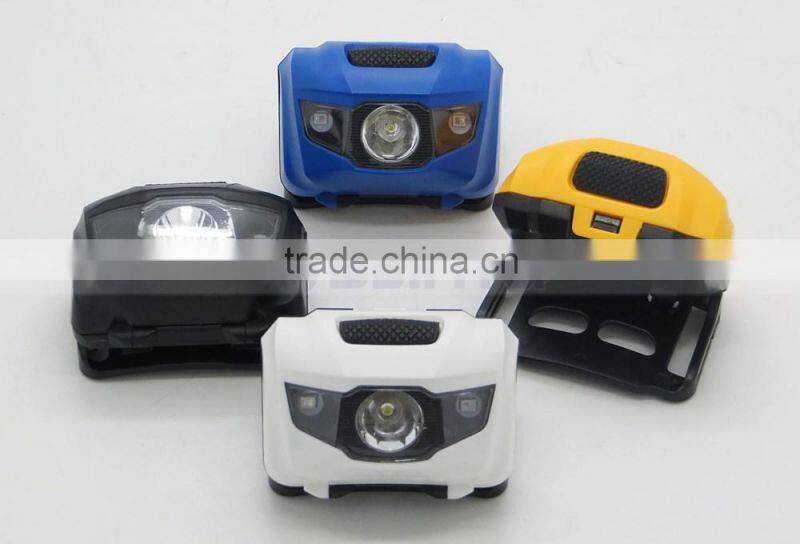 Light Weight Mini 2 IN 1 Red White LED Headlamp Flashlight