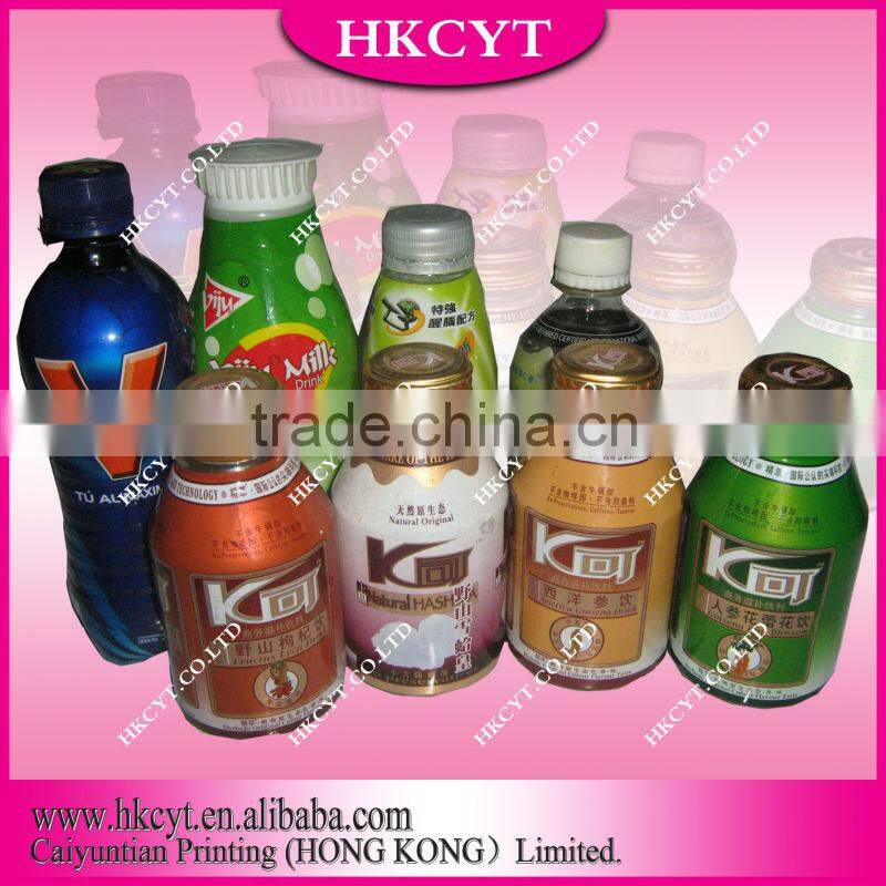Bottled beverage PVC shrink sleeve