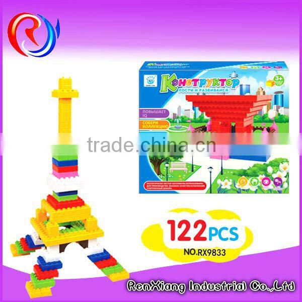 Plastic children diy building blocks toys