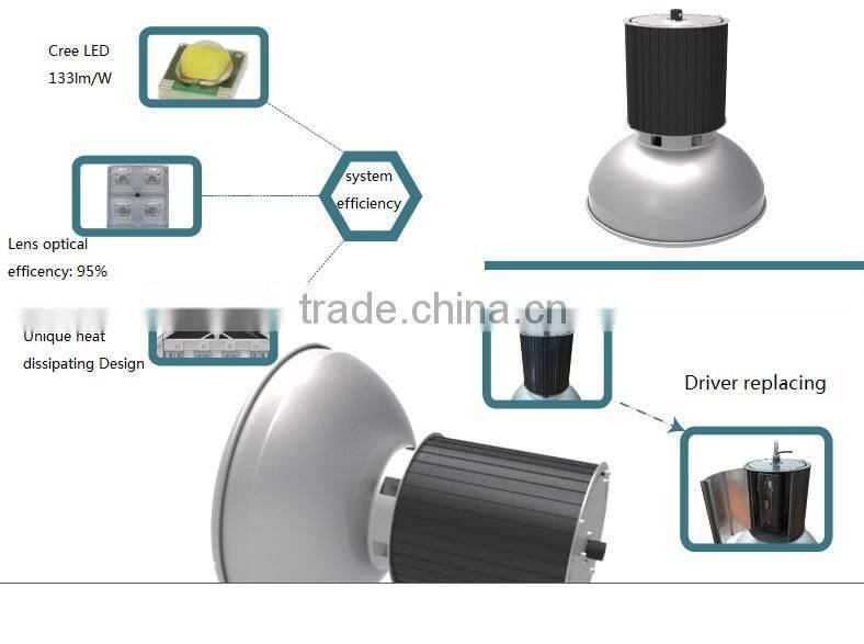 2015 high power 220w good chip led high bay light for gas station