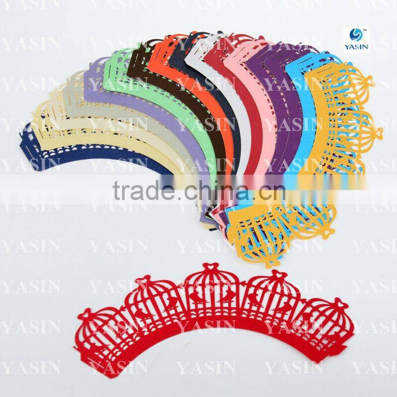 Exquisite Birdcage Pattern Cupcake Wrapper