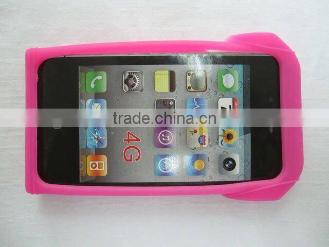 zipper t-shirt silicone case for iphone4/4s