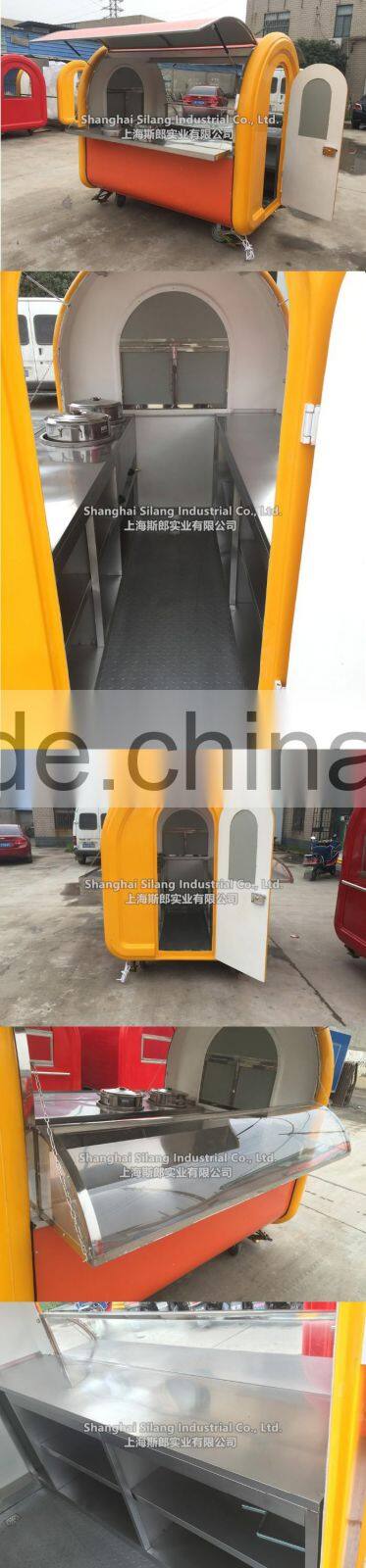 SILANG SL-1 yellow mobile food trucks Hand multifunction food truck