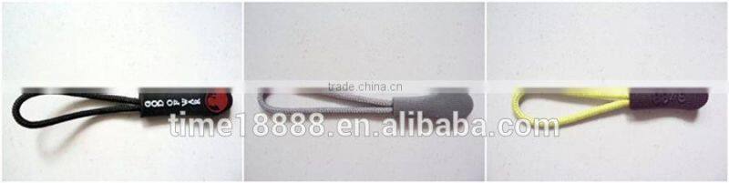 High quality best-selling, Highly eco-friendly soft silicone rope zippers slider